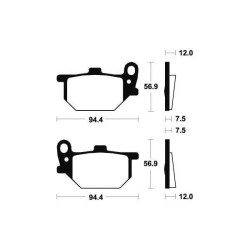 BENDIX MA28 organic brake pads 2