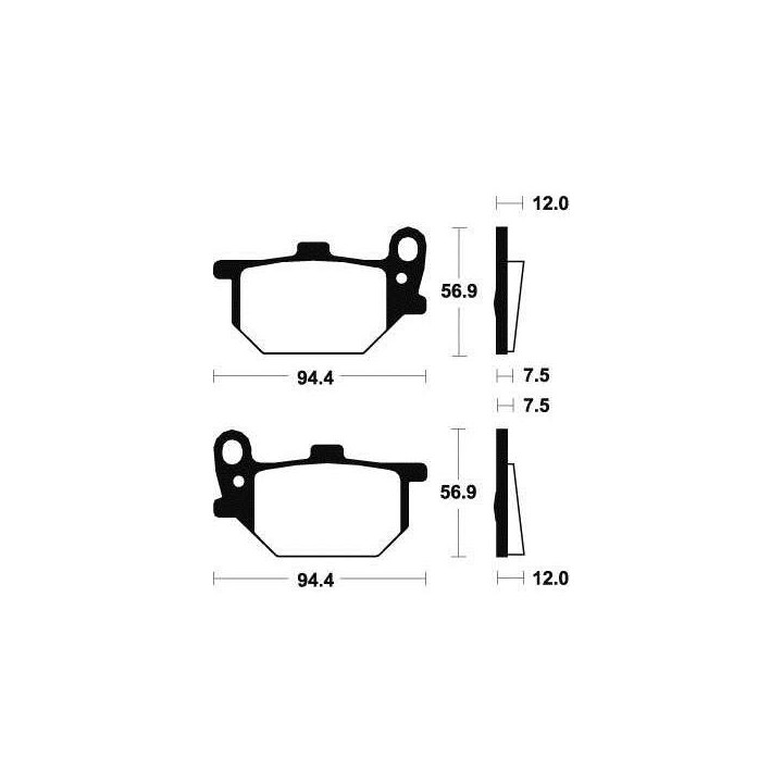 BENDIX MA28 organic brake pads