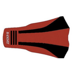 Housse de selle Bagster (2112D) Rouge Fonce/Noir/Lettres Argent Suzuki GSF1200 BANDIT 02