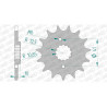AFAM 16 teeth not 520 type 20509 Honda NX 500