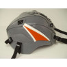 Tapis de réservoir Bagster acier /pointes blanches et oranges (1609A) Honda CBR125R CBR250R