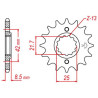 Pignon JT 16 dents pas 520 type 516