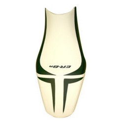 Housse de selle Bagster (2214C) Blanc/Noir Lettres Noires Kawasaki ER-6N 09-11
