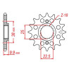 Pignon JT 15 dents pas 520 type 403