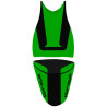 Saddle cover Bagster (2193D) Green Mother/Black/Black Letters Kawasaki VERSYS 08