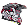 Casque cross Scorpion VX-16 EVO AIR ROK BAGOROS Noir / Rouge