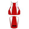 Housse de selle Bagster (2166C) Rouge/Blanc/Acier/R Noir Yamaha YZF-R6 05