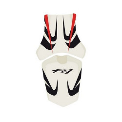 Saddle cover Bagster (2179E) White/Black/Red/Black Letters Yamaha FZ1 08-11