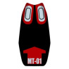 Housse de selle Bagster (2165E) Rouge Fonce/Noir/Lettres Argent Yamaha MT-01 07