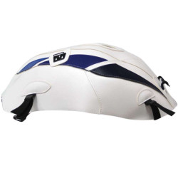 Tapis de réservoir Bagster blanc/pointes bleues (1569G) Suzuki GSX-R 1000