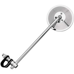 Rétroviseur universel à collier EMGO Chrome 25,5cm