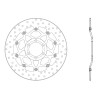 Disque de frein avant Brembo Série Oro 78B40862 Triumph DAYTONA 06-12, STREET TRIPLE 07-12