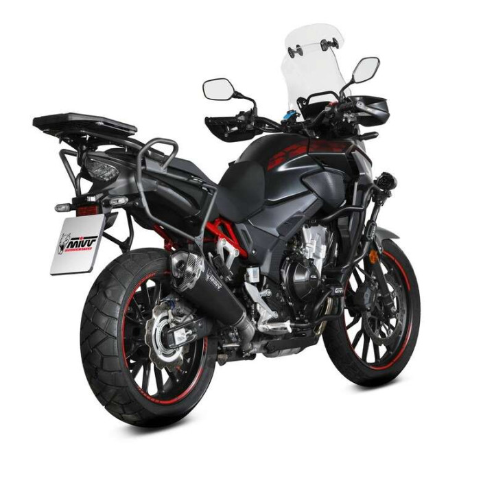 Silencieux homologué Mivv DELTA RACE Inox noir (H.084.LDRB) Honda CB500X