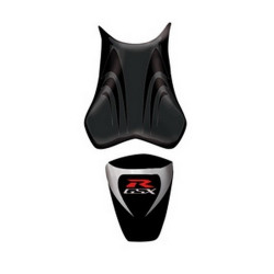 Saddle cover Bagster (2209A) Black/Black Mat/Letters Red and Grey Suzuki GSX1000R 09-11