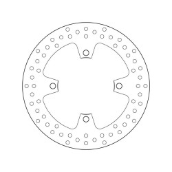 Rear brake disc Brembo Series Oro 68B407J3