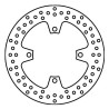 Rear brake disc Brembo Oro Series 68B407A3 Kawasaki Z750 / Z1000, GTR/ZZR 1400