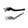 Black anodized foldable clutch lever MV AGUSTA BRUTALE F4.