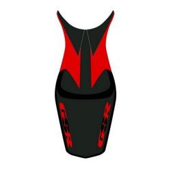 Housse de selle Bagster (2176L) Noir/Noir Mat/Rouge Suzuki GSR600 08-09
