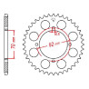 Steel crown JT 45 teeth not 530 type 476