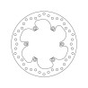 Disque de frein arrière Brembo Série Oro 68B40784 Suzuki RM125/250, DRZ SM 400 05-09