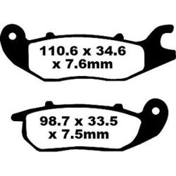 Plaquettes de frein organique EBC SFA375