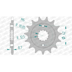 AFAM 16 teeth not 520 type 24501 Kawasaki BJ 250