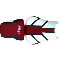 Saddle cover Bagster (2104I) Red/White/Anthracite/R6 White Yamaha YZF-R6 02
