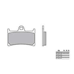 Plaquettes de frein sinter BREMBO 07YA23LA