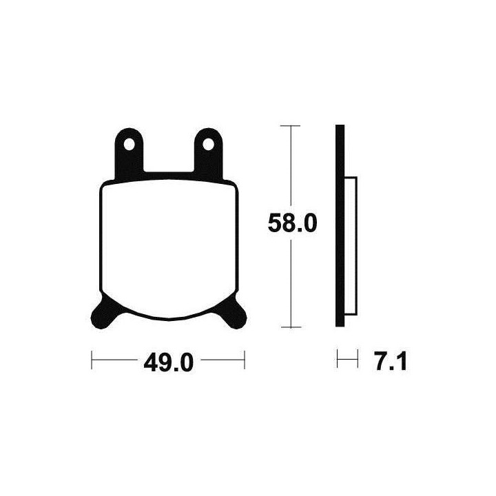 BENDIXN MA60 organic brake pads