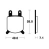 BENDIXN MA60 organic brake pads