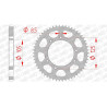 AFAM steel crown 56 teeth not 428 type 47200 Derbi 125 Cross City