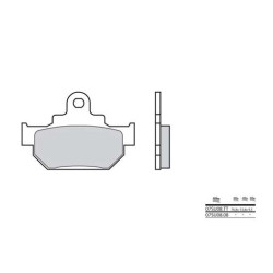 Plaquettes de frein organique BREMBO 07SU0808