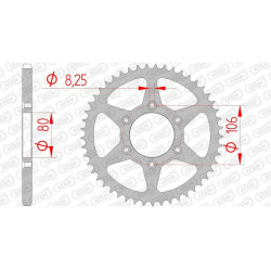 AFAM 45 tooth steel crown 520 type 35204 Aprilia 125 Tuareg Rally