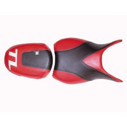 Saddle cover Bagster (2079E) Red/Black/Letters Silver Suzuki TL1000 S 99