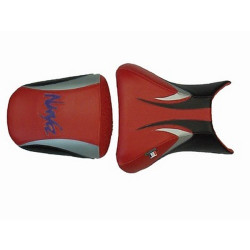 Housse de selle Bagster (2090F) Rouge/Noir/Argent/Lettres Violettes Kawasaki ZX6 R 99