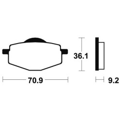 Brake plates Tecnium MA75