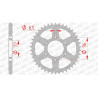 AFAM steel crown 42 teeth not 520 type 14304 Suzuki DR 250 S