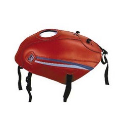 Tapis de réservoir Bagster rouge/bandes vertes et bleues (1207E) Yamaha TDM850