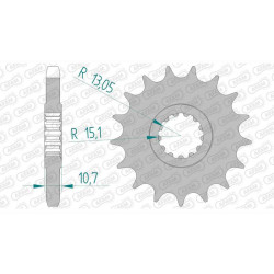 Pignon AFAM 17 dents pas 532 type 21803 Yamaha XJR 1200