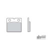 Plaquettes de frein sinter BREMBO 07BB21SA