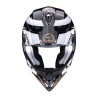 Casque cross Scorpion VX-16 EVO AIR TUB Noir / Blanc / Or