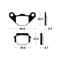 Brake plates Tecnium MA41