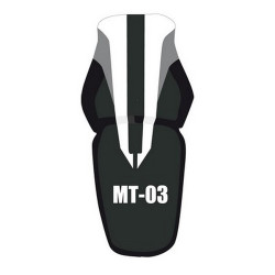 Housse de selle Bagster (2171B) Noir/Blanc/Anthracite/Lettres Rouges Yamaha MT-03 06-08