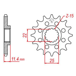 Pignon JT 16 teeth not 520 type 1902