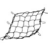 Filet de casque EMGO CARGO NET 30 x 43 cm noir