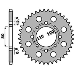 Couronne acier PBR 38 dents pas 630 type 333 Honda CB750KZ FZ