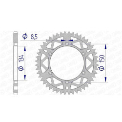 AFAM 52 teeth not 520 type 17206 Kawasaki KX 125
