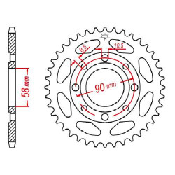 Steel crown JT 35 teeth not 428 type 269