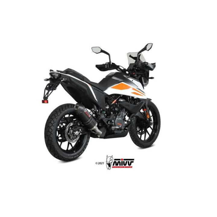 Silencieux homologué Mivv OVAL Carbone (KT.024.L3C) KTM 390 Aventure