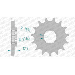 Pignon AFAM 14 dents pas 428 type 21311 Yamaha XG 250 Tricker